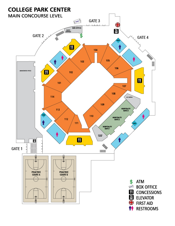 Tickets and Seating College Park Center The University of Texas at